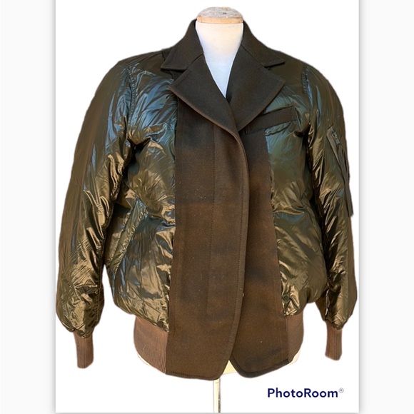 Sacai Jackets & Blazers - - SACAI  LUCK PUFFER  LUCK GREEN JACKET SIZE 1